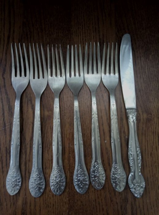 Вилки, Ножи. Нержавейка. Советские.
