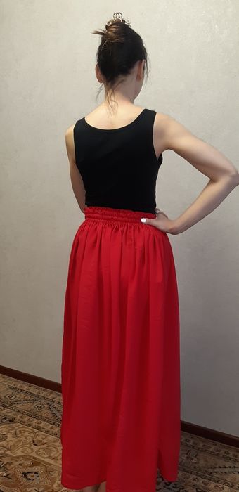 Юбка. Красная. Шифон
