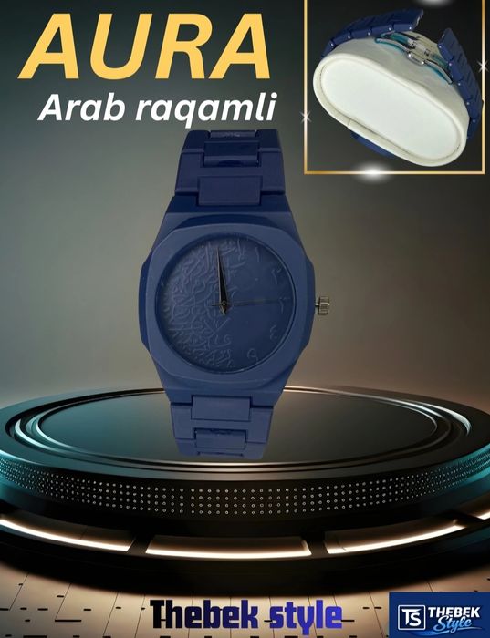Aura soat Arab raqamli erkaklar soati