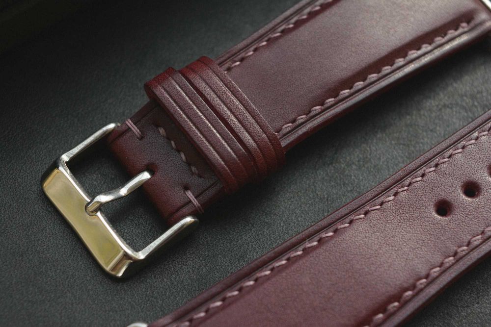 Кожаный ремешок для часов. Индивидуальный ремешок, ручной работы.