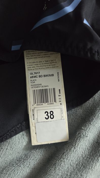 adidas by Stella McCartney Black Beachdefender Bikini Bottom Shorts