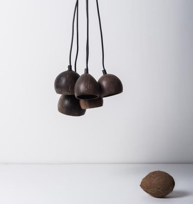 Lustra nuca cocos 5 becuri Haiki Urban Nature