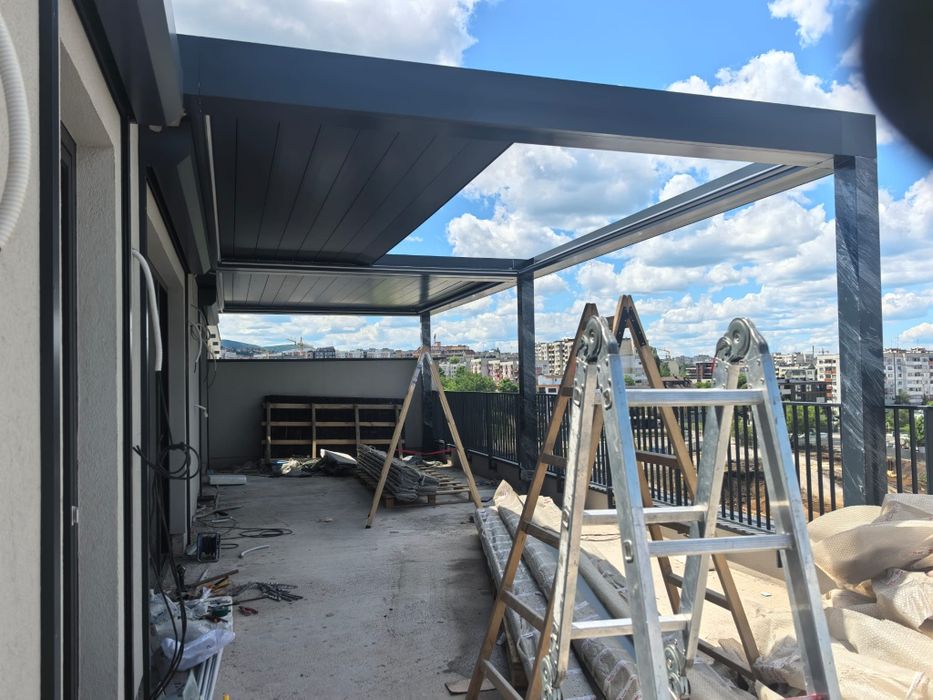 Перголи.Биоклиматични и винилови на цена от за 1m2 с монтаж 560лв