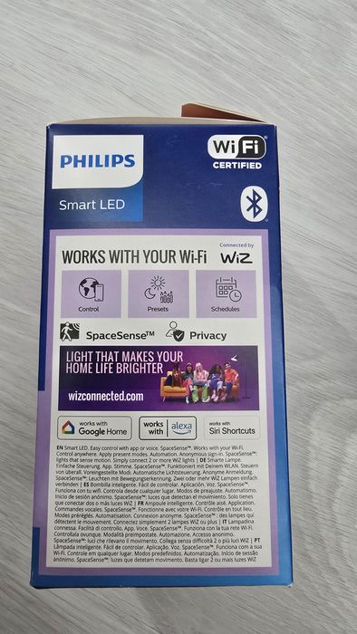 Philips smart E27 color+alb matter si wifi
