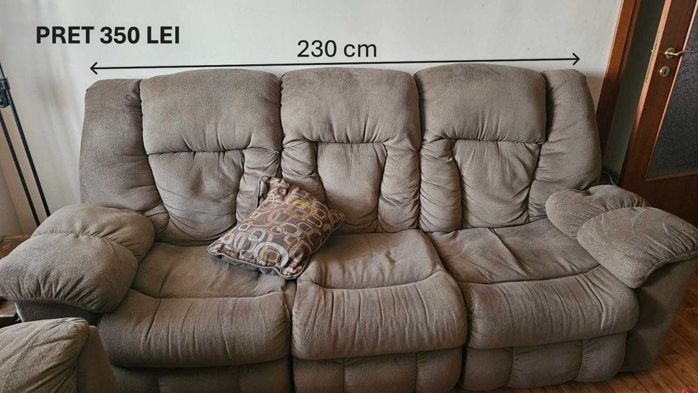 MOBILĂ COMPLETĂ APARTAMENT – SE VINDE TOT! Canapea, Dulapuri, Fotoliu, Masă + multe altele
