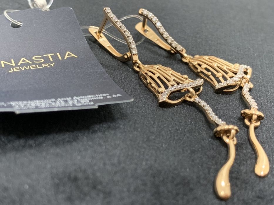 Золото серьги  г. Астана