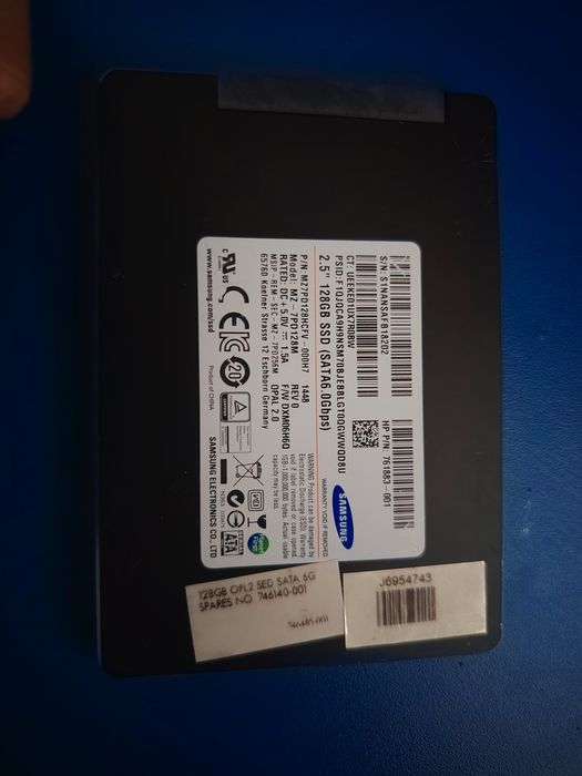 Vand SSD de la Samsung de 128 GB stocare