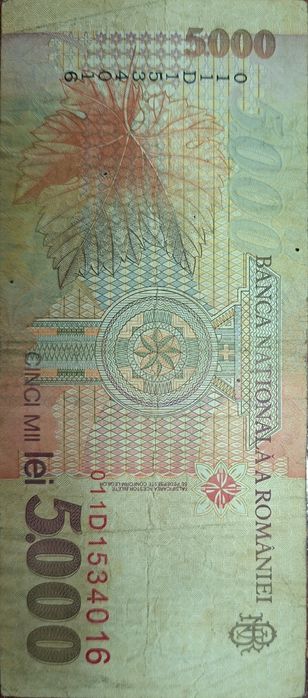 Bancnota 5000 lei din 1998