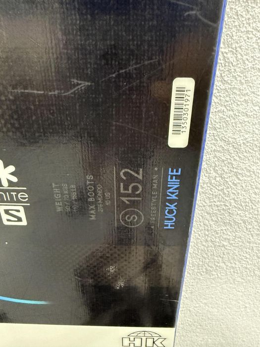 placa snowboard salomon huck knife L152cm 2019