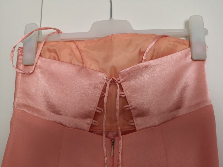 Rochie de ocazie, seara, bal de absolvire, coral, marimea 38-42