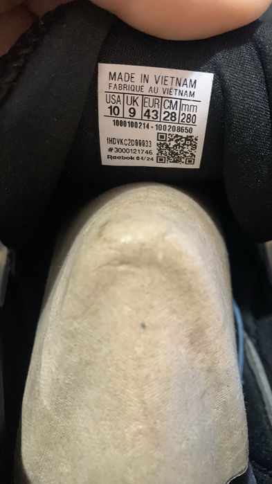 REEBOK X ARIES INSTAPUMP FURY 94 отигинални маратонки размер 43