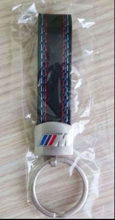 Breloc pentru chei masina pentru Bmw M piele metal solid