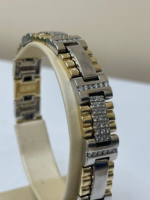 Brățară cu pietre prețioase din aur de 14K Amanet BKG