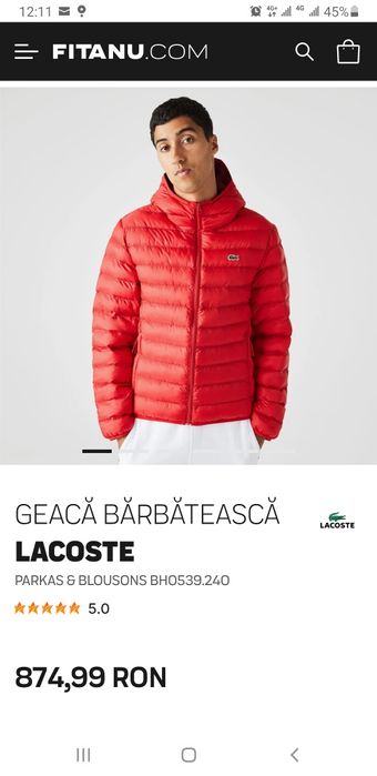 Geaca Originala noua Lacoste Barbati