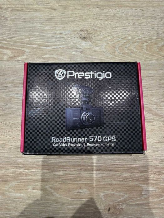 Cameră auto DVR Prestigio RoadRunner 570 GPS – Full HD – cutie originală
