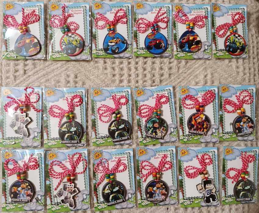 Мартеници за деца 0.25евро за 1 бр.