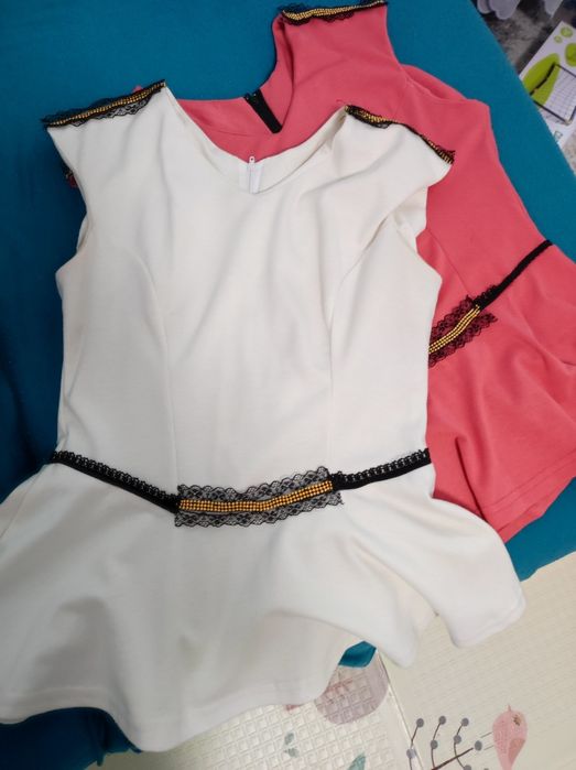 Bluza eleganta, cu peplum, fucsia
