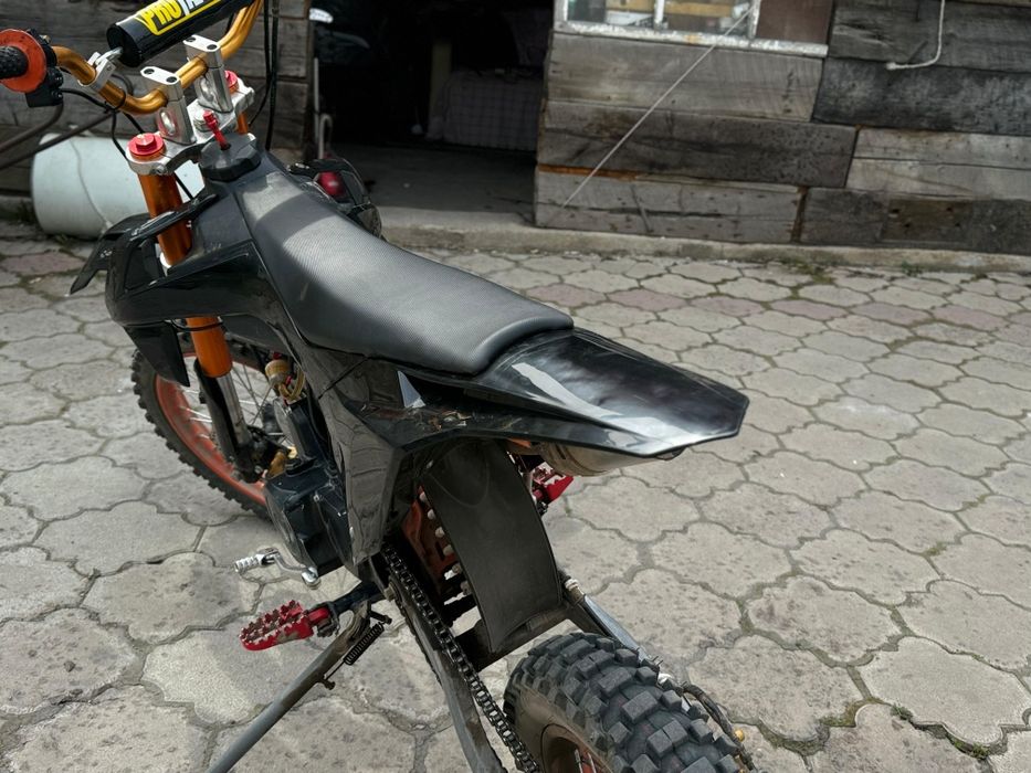 Питбайк, черный питбайк