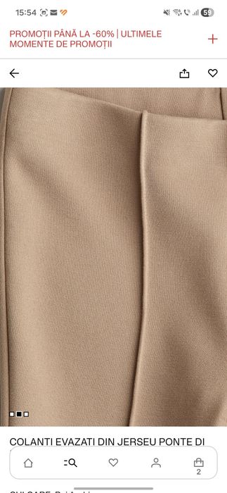 Colanti evazati din jerseu H&M marime 122