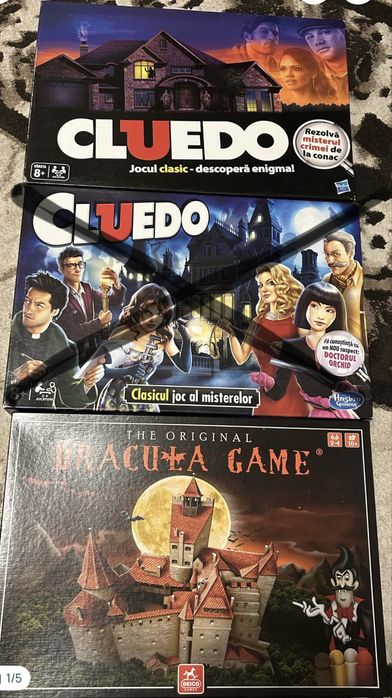Jocuri de societate Cluedo si Dracuia