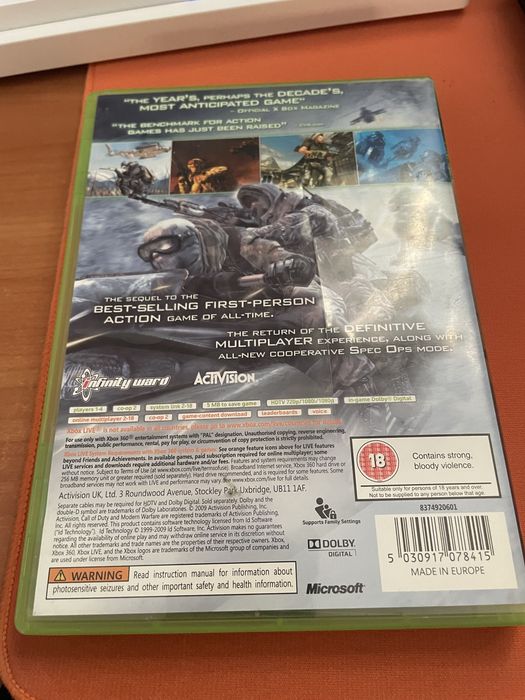 Call Of Duty Modern Warfare 2  Xbox 360