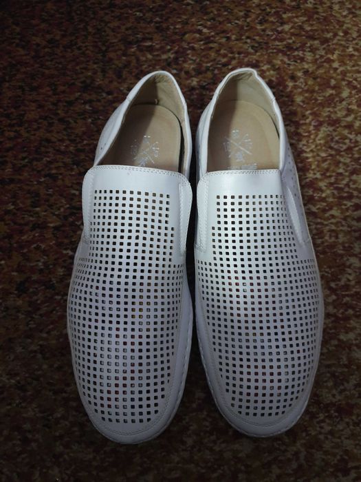 Pantofi sport de vara albi STACEY ADAMS superbi masura 47