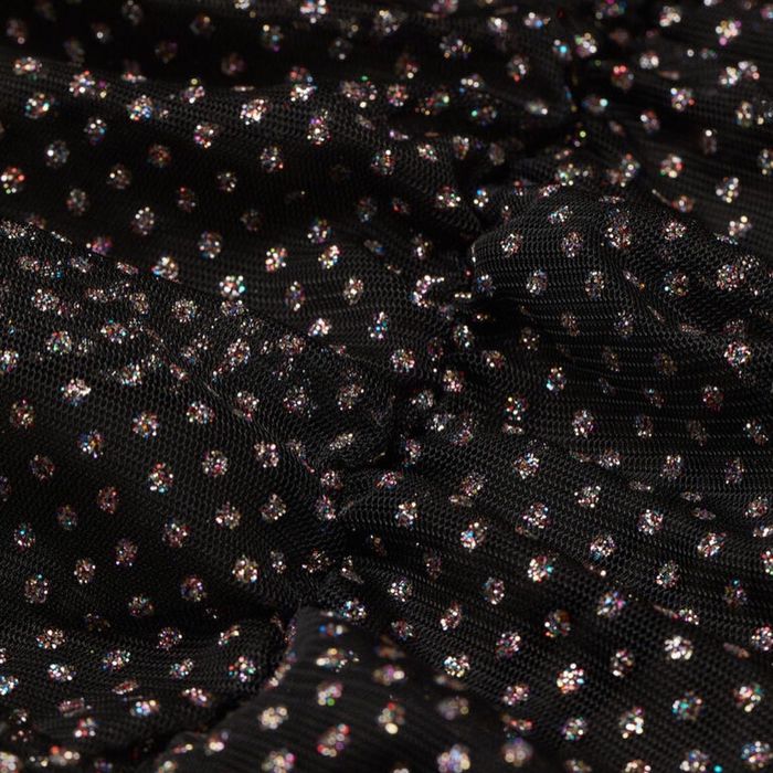 Блестяща къса черна рокля H&M