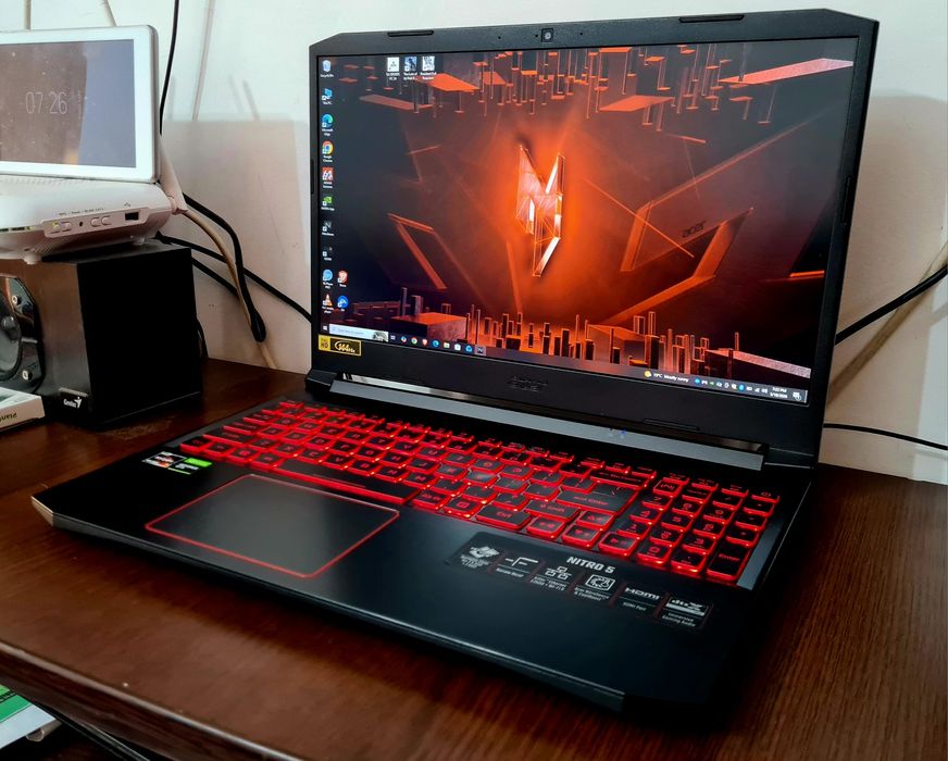 Laptop Gaming Acer Nitro 5 / Ryzen 7-4800H / Video GTX 1650Ti / 32 Gb Ram/2x SSD