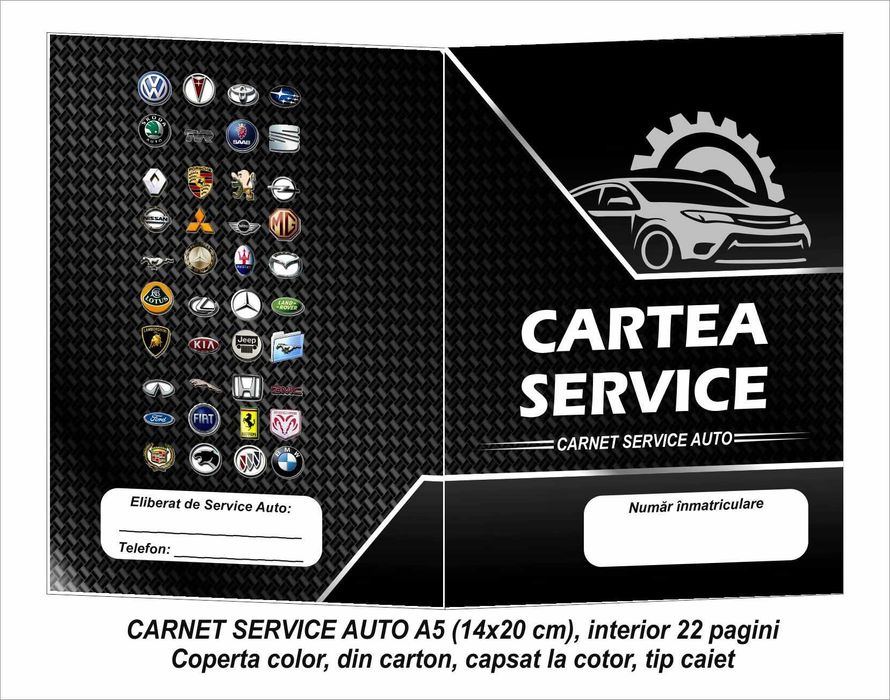 Cartea Service - Carnet Service Auto