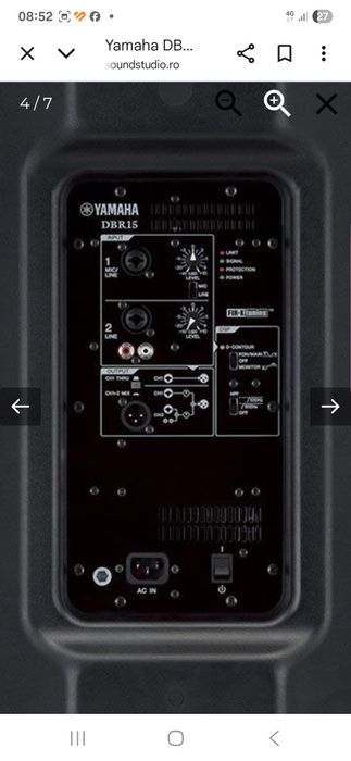 Boxe active yamaha dbr 15