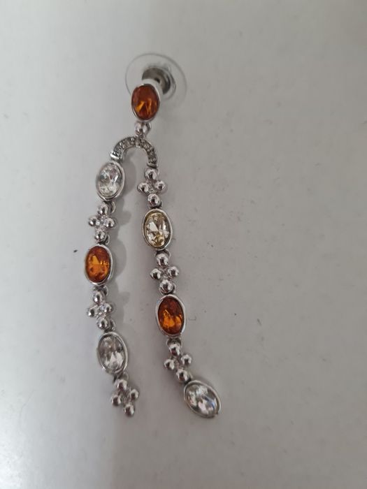 Набор бижутерии покрытый родием