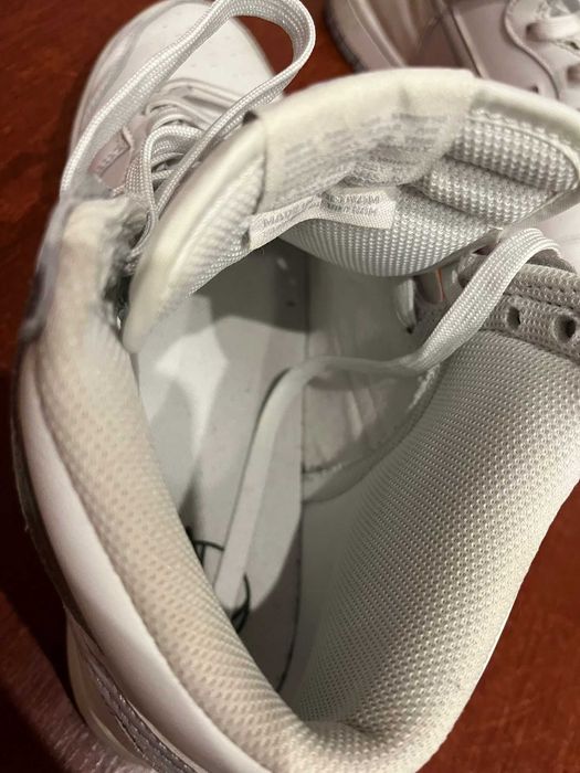 Nike dunk High retro alb si gri