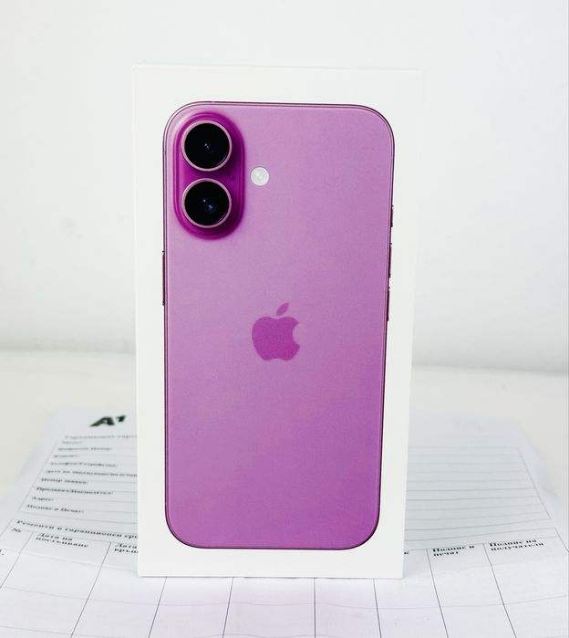 НОВ! Apple iPhone 16 128GB Pink 2г. Гаранция!