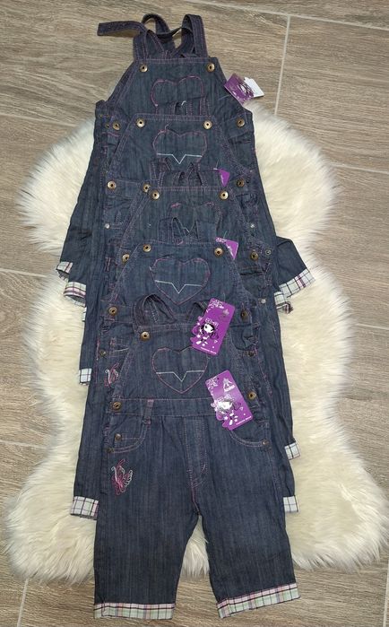 Lichidare de stoc!!Salopeta din blug model fluture marimea 24-30