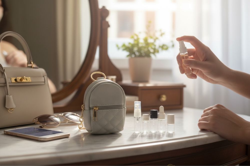 Мини-рюкзак / брелок + дорожный набор