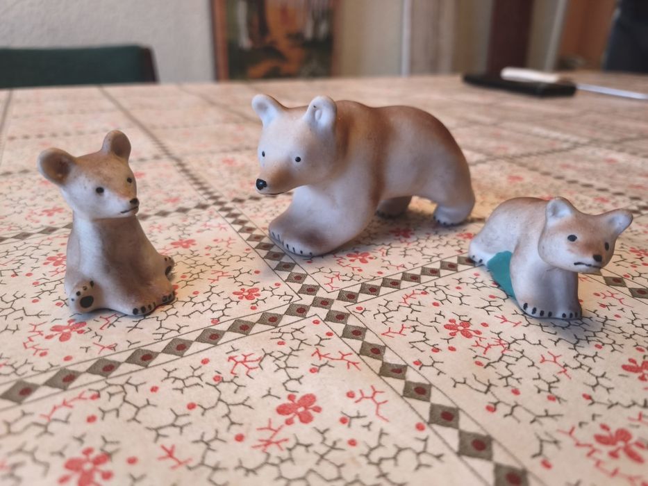 СССР статуэтки из рога и фарфор