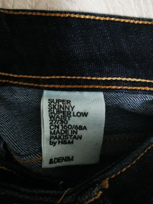 Blugi H&M super skinny super low waist