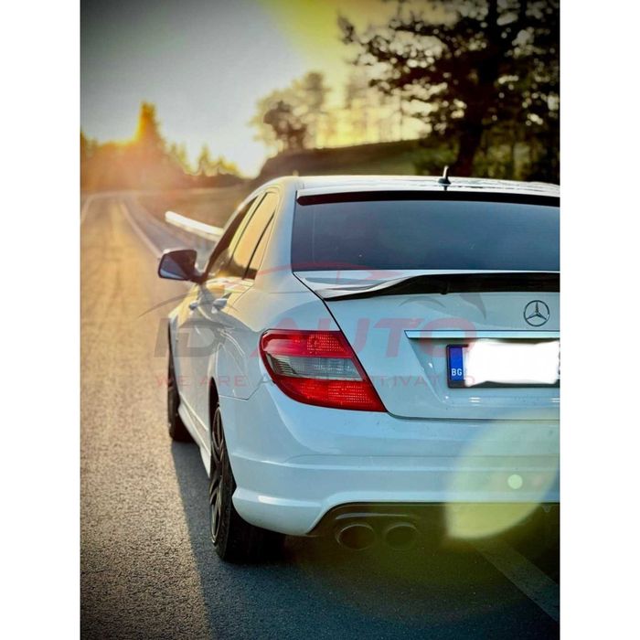 Спойлер за задно стъкло - Mercedes C w204, лип, багажник, мерцедес