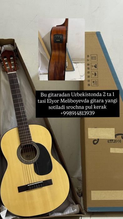 Gitaralar sotiladi Arzon Narxlarda 100$ dan boshlab 600$ gacha gitara