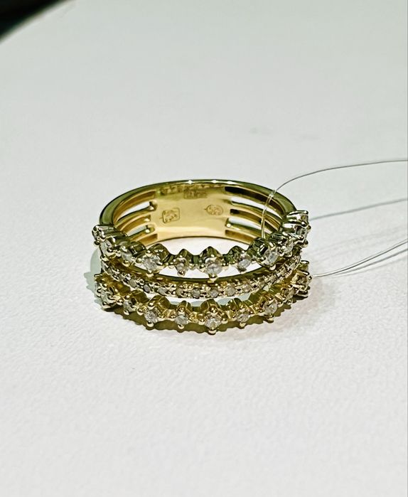 Золотое кольцо с бриллиантами 585 Армения