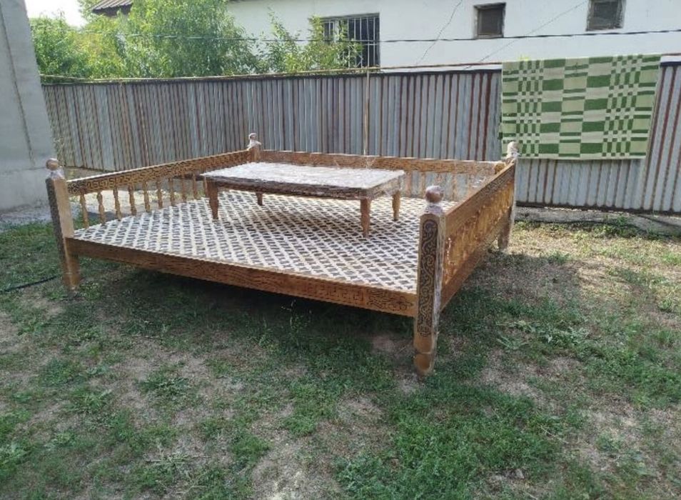 тапчан новый орех, сосна