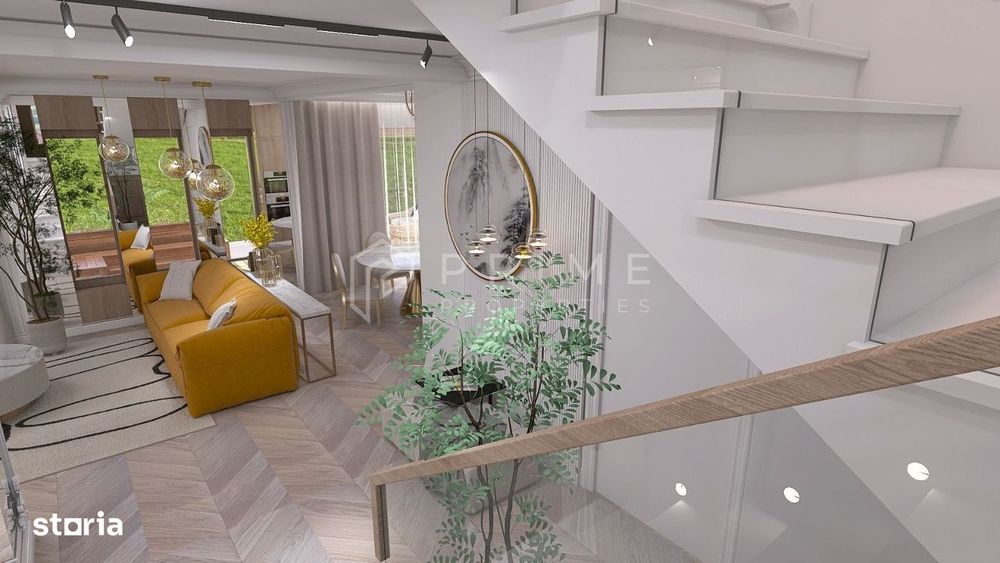 Casă nouă cu arhitectură mediteraneană | Semifinisată | 150 mp utili
