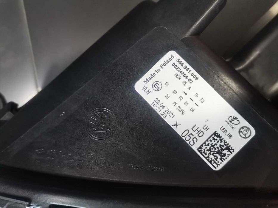 Фар Ляв Десен Skoda Kodiaq Facelift Full Led 566/941009 / 566/941010