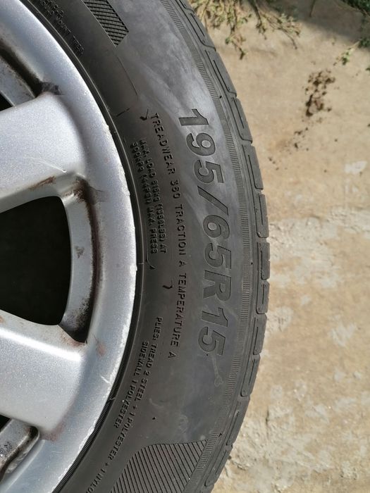 Алуминиеви джанти с летни гуми 15"