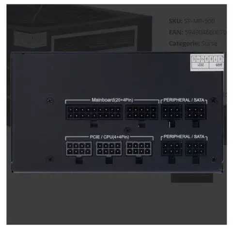 Sursa SPACER Modulara 500W 80 Plus (Bulk)