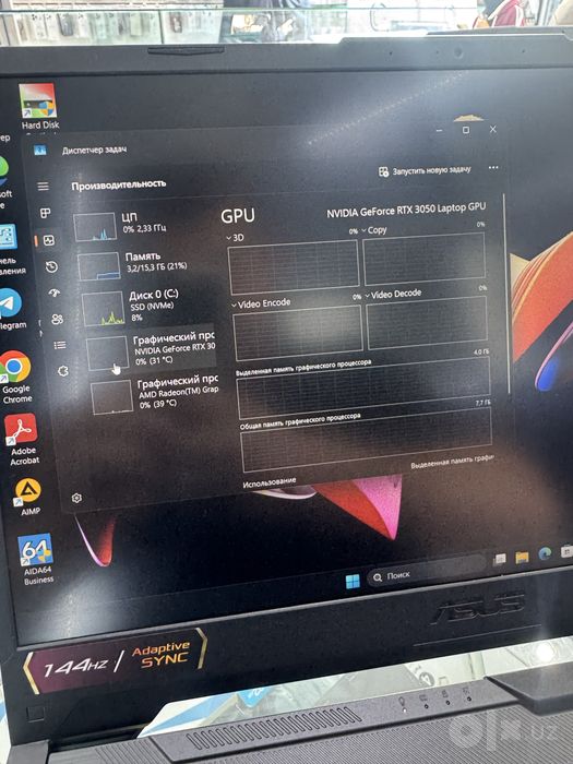 Asus Tuf r5-7535Hs 16/512/3050 4Gb 15.6 Ips 144Hz