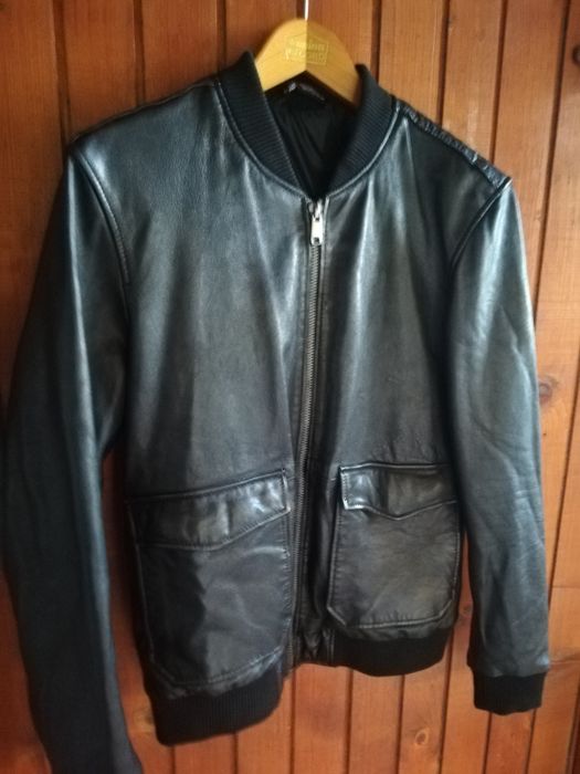 Geaca piele Zara Man M bomber