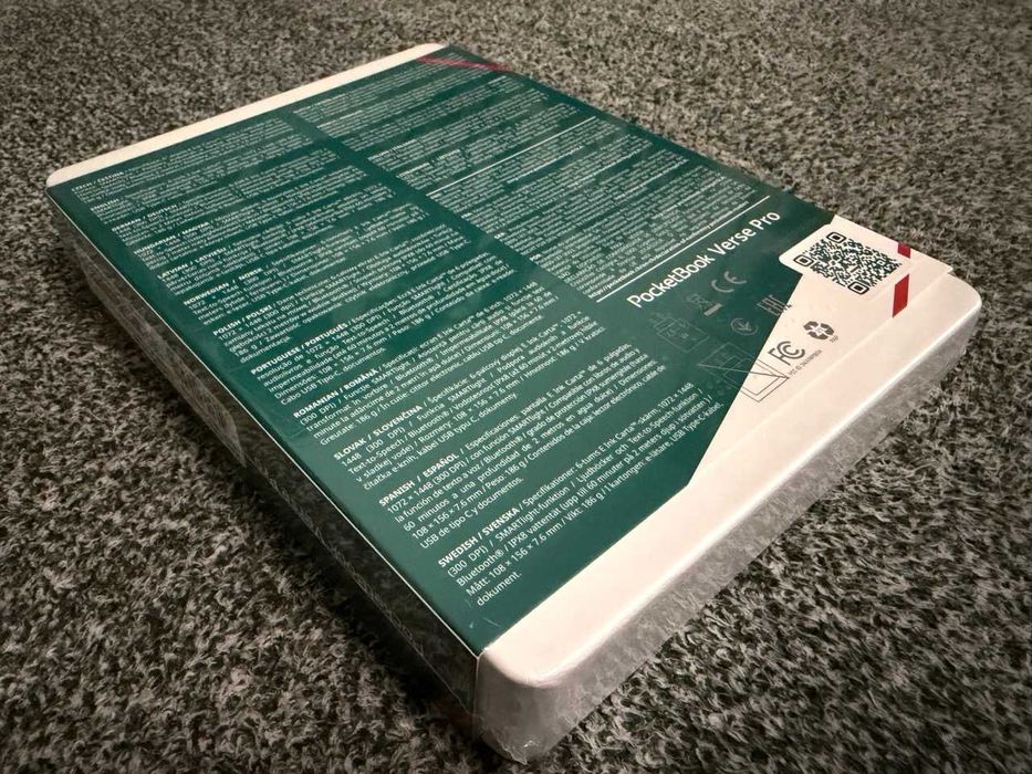 eBook Reader / PocketBook Verse Pro / E Ink Screen / Red / Sigilat