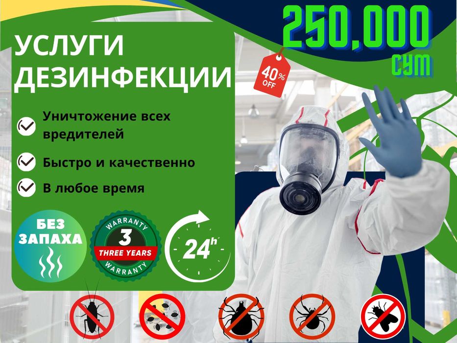 Dezinfeksiya klop tarakan Дезинфекция СКИДКИ до 40% от клопов клопы