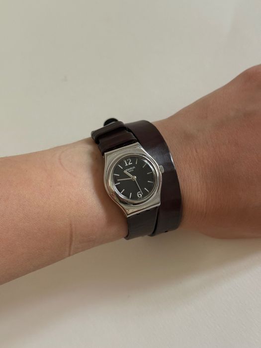 Часы swatch винтаж (двойной оборот ремня)